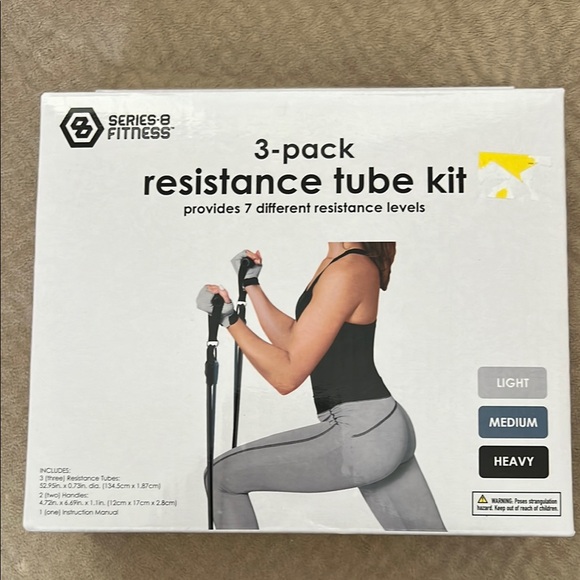 Series-8 Fitness Resistance Tube Kit - Picture 1 of 3